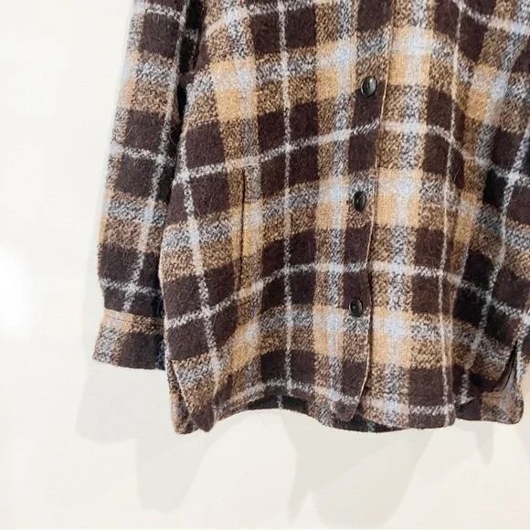 Madewell The Belrose Shacket Shirt Jacket in Cassel Plaid - Picture 7 of 13